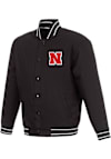 Main image for Mens Black Nebraska Cornhuskers Poly Twill Medium Weight Jacket