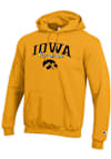 Main image for Mens Iowa Hawkeyes Gold Champion Grandma Script Powerblend Hooded Sweatshirt