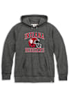 Main image for Mens Indiana Hoosiers Black Rally Triblend Football Helmet Number One Long Sleeve Fashion Hood