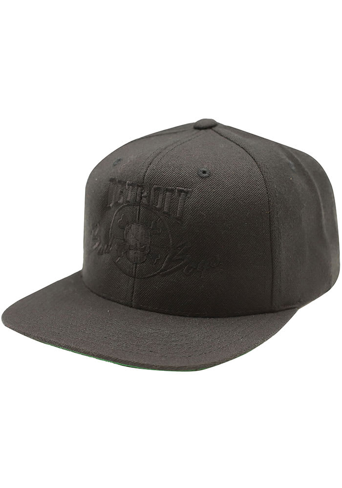 Detroit Pistons BLACK Tonal Bad Boys Flatbill Hat