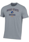 Main image for Under Armour Boise State Broncos Grey Soccer Performance Short Sleeve T Shirt