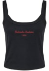Main image for Womens Nebraska Cornhuskers Black Summit Sportswear Micro Font Tank Top
