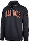 Main image for Mens Illinois Fighting Illini Navy Blue 47 Upstate Striker Qtr Zip Fashion Pullover