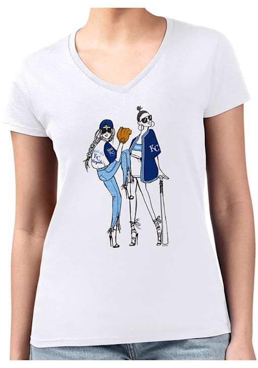 4Her Kansas City Royals Womens White Baseball Girls T-Shirt 31621792