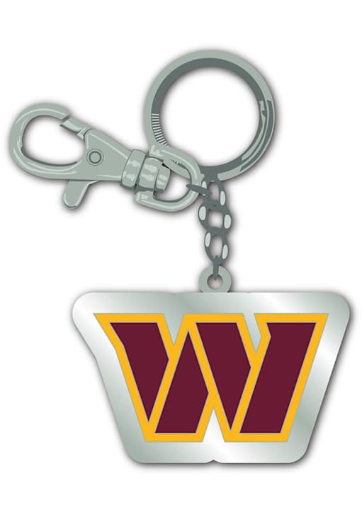 Washington Commanders BURGUNDY Zamac Keychain - 3166301