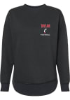 Main image for D.J. Taylor Rally Womens Black Cincinnati Bearcats NIL Embroidered Crew Sweatshirt