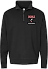 Main image for Jack Dingle Mens Rally Black Cincinnati Bearcats Football NIL Embroidered Qtr Zip Pullover