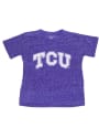 TCU Horned Frogs Youth Purple Knobby Primary Logo T-Shirt
