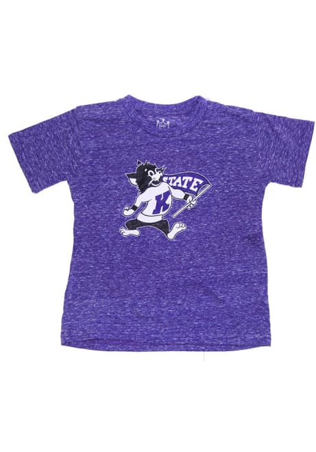 Toddler Purple K-State Wildcats Knobby Primary Logo Short Sleeve T-Shirt