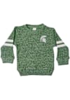 Main image for Girls Michigan State Spartans Green Little King Twist Long Sleeve Crew Sweatshirt