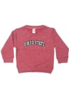 Main image for Toddler Red Ohio State Buckeyes Knobby Long Sleeve Crew Sweatshirt