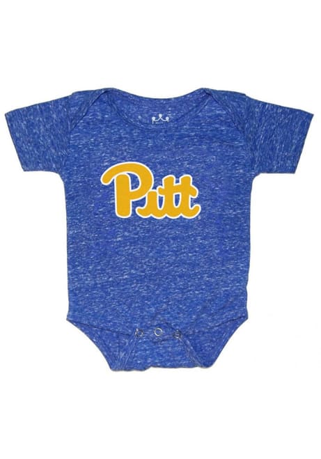 Baby Blue Pitt Panthers Knobby Short Sleeve One Piece