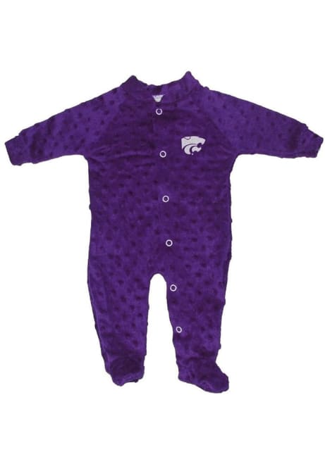 Baby Purple K-State Wildcats Powercat Cuddle Bubble Loungewear One Piece Pajamas