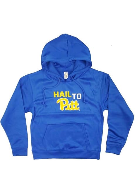 Youth Blue Pitt Panthers Team Chant Long Sleeve Hood