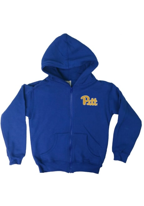 Youth Blue Pitt Panthers Primary Long Sleeve Full Zip Jacket