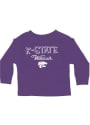K-State Wildcats Toddler Willie Block Script T-Shirt - Purple