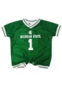 Michigan State Spartans Baby Green Football One Piece