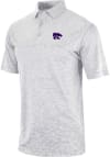 Main image for Mens K-State Wildcats Grey Columbia Heat Seal Heading Out Short Sleeve Polo Shirt