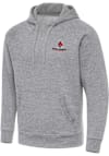 Main image for Mens Ball State Cardinals Grey Antigua Victory Hooded Sweatshirt