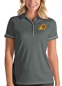 Phoenix Suns Womens Antigua Salute Polo Shirt - Grey