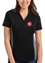 Atlanta Hawks Womens Antigua Venture Polo Shirt - Black