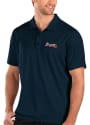 Atlanta Braves Antigua Balance Polo Shirt - Navy Blue