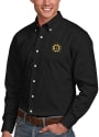 Boston Bruins Antigua Dynasty Dress Shirt - Black