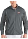 Virginia Tech Hokies Antigua Passage Medium Weight Jacket - Grey