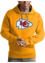 Kansas City Chiefs Antigua Victory Hooded Sweatshirt - Gold