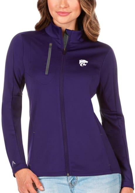 Womens K-State Wildcats Grey Antigua Generation Embroidered Logo Light Weight Jacket