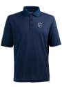 Antigua Sporting Kansas City Mens Navy Blue Pique Xtra-Lite Short Sleeve Polo Shirt