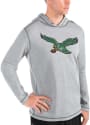 Philadelphia Eagles Antigua Boost Hooded Sweatshirt - Grey
