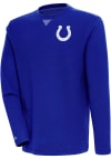 Main image for Antigua Indianapolis Colts Mens Blue FLIER BUNKER Long Sleeve Crew Sweatshirt
