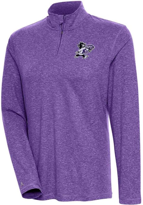 Womens K-State Wildcats Purple Antigua Confront 1/4 Zip Pullover