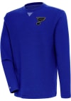 Main image for Antigua St Louis Blues Mens Blue FLIER BUNKER Long Sleeve Crew Sweatshirt
