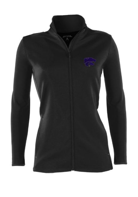 Womens K-State Wildcats Black Antigua Leader Medium Weight Jacket