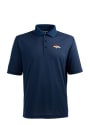 Denver Broncos Antigua Pique Polo Shirt - Navy Blue