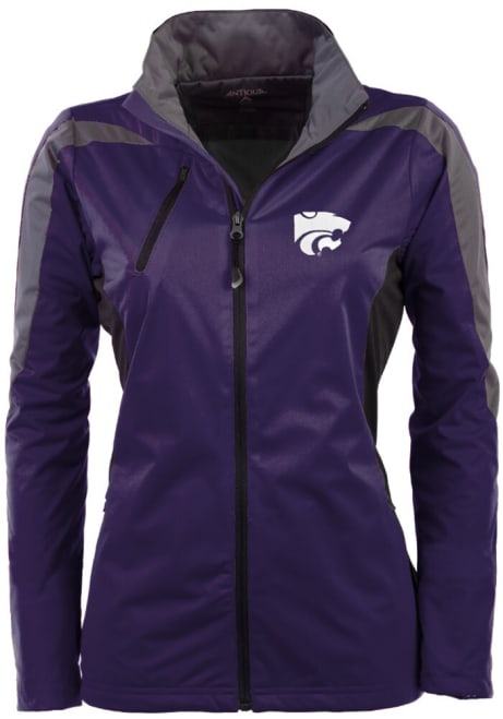 Womens K-State Wildcats Purple Antigua Discover Light Weight Jacket