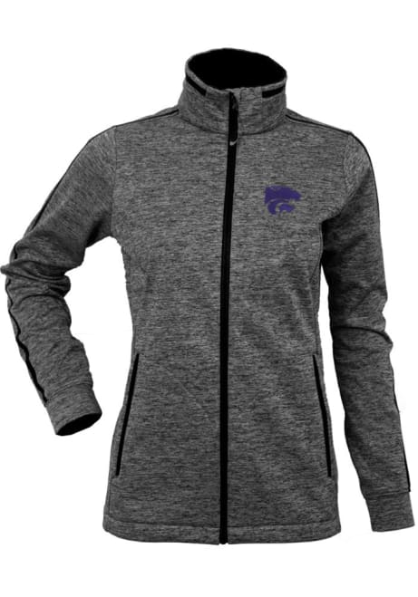 Womens K-State Wildcats Black Antigua Golf Heavy Weight Jacket