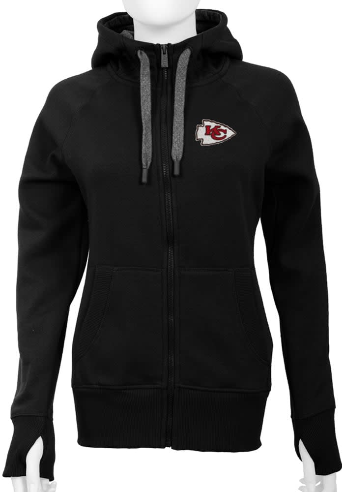 売れ筋商品|||アンティグア カットソー トップス レディース Women's Black Kansas City Chiefs Victory Full-Zip Hoodie Black Kansas City Chiefs Antigua Womens BLACK Victory Long Sleeve