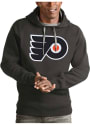Philadelphia Flyers Antigua Victory Hooded Sweatshirt - Charcoal
