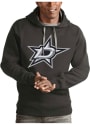 Dallas Stars Antigua Victory Hooded Sweatshirt - Charcoal
