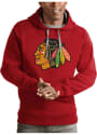 Chicago Blackhawks Antigua Victory Hooded Sweatshirt - Red