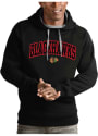 Chicago Blackhawks Antigua Victory Hooded Sweatshirt - Black