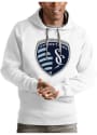 Sporting Kansas City Antigua Victory Hooded Sweatshirt - White