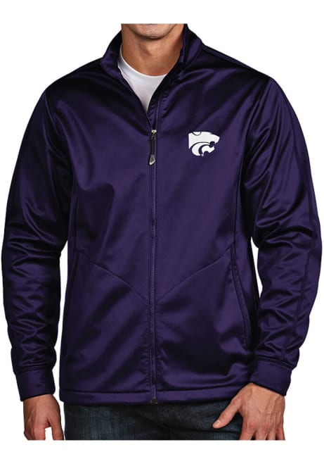 Mens K-State Wildcats Purple Antigua Golf Jacket Medium Weight Jacket