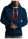 Cleveland Indians Antigua Victory Hooded Sweatshirt - Navy Blue