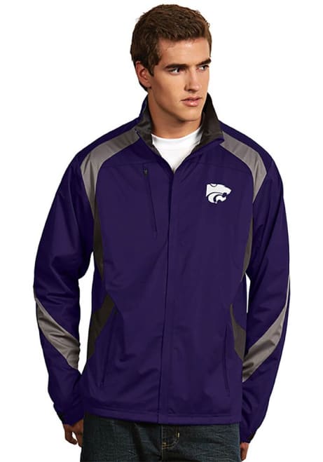 Mens K-State Wildcats Purple Antigua Tempest Light Weight Jacket