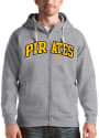Pittsburgh Pirates Antigua Victory Full Zip Jacket - Grey