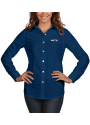 Seattle Seahawks Womens Antigua Dynasty Dress Shirt - Navy Blue